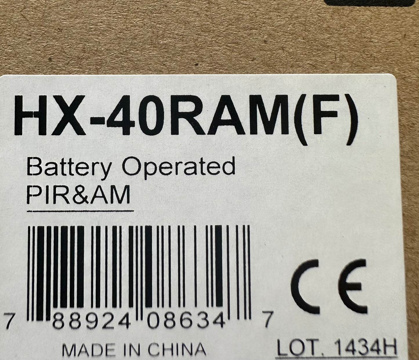 Détecteur extérieur Optex HX-40RAM – Anti-masquage, sans fil, neuf déstockage sans emballage