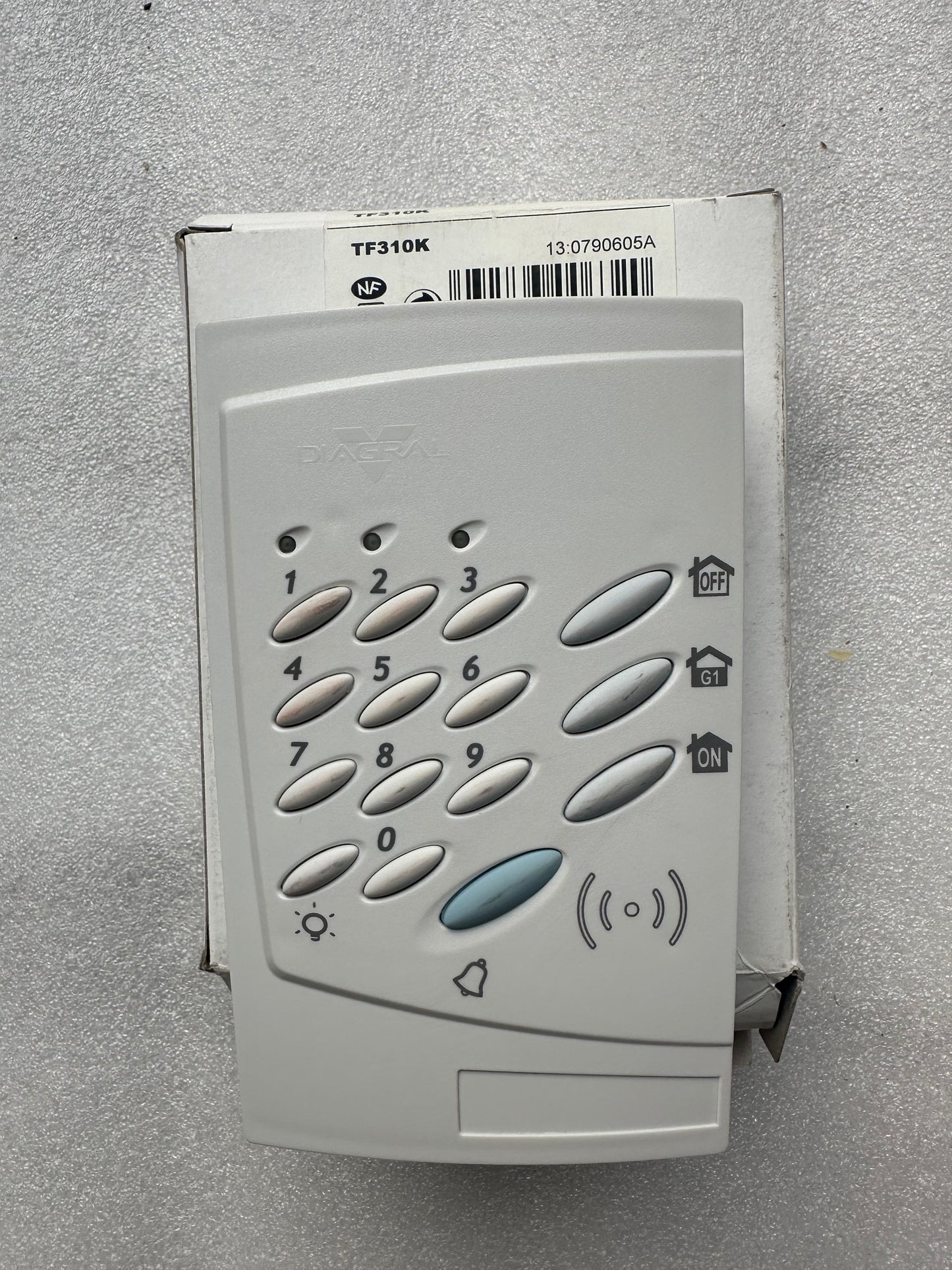 diagral tf310 - clavier radio alarme sans fil - neuf