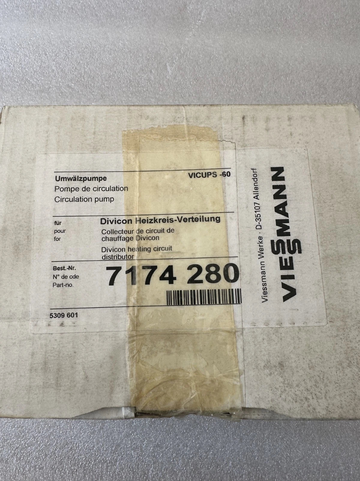 circulateur viessmann vicups 60