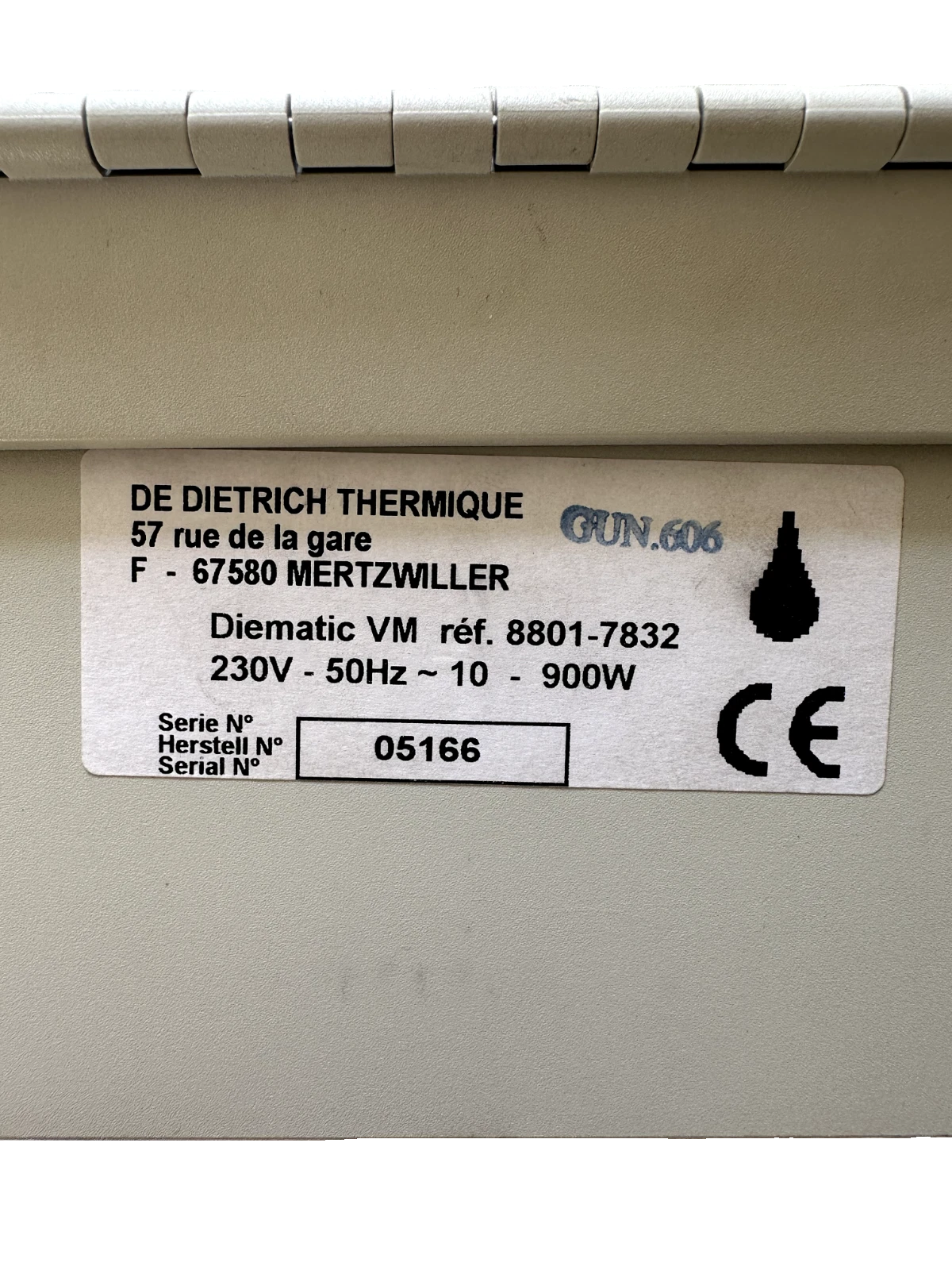 Tableau de commande De Dietrich Diematic VM – Neuf, sondes incluses, sans emballage