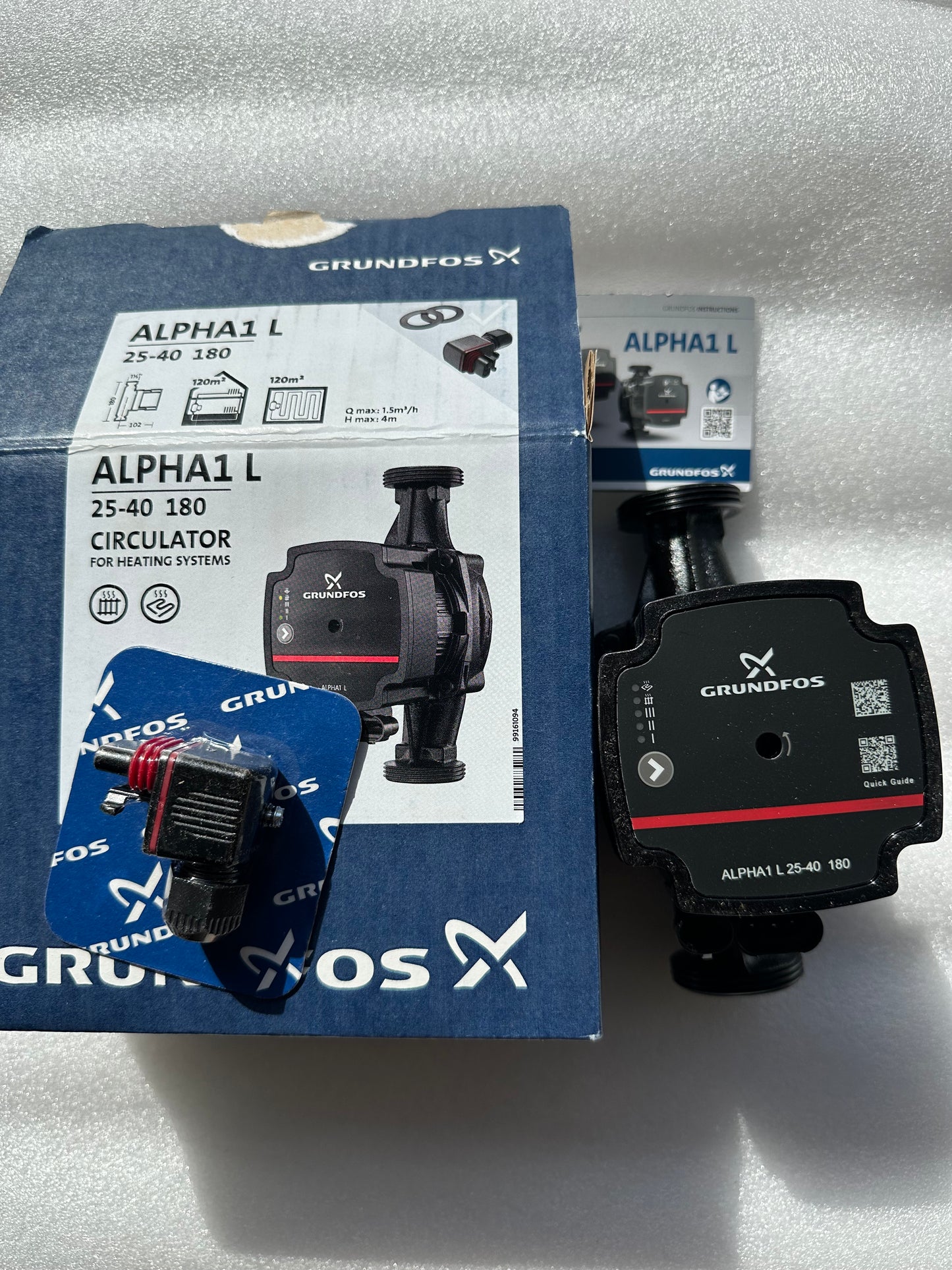 Circulateur Grundfos ALPHA1 L 25-40 – 180 mm – Neuf déstockage sans emballage