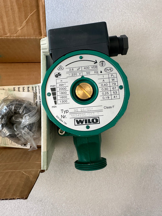 Circulateur Wilo SPAR 4D RS 25/60 R – 230 V, DN25, 180 mm — Neuf déstockage sans emballage