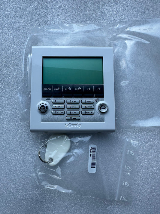 Clavier LCD Somfy 2401013 avec lecteur de badge – Neuf (Destockage pro, emballage absent)
