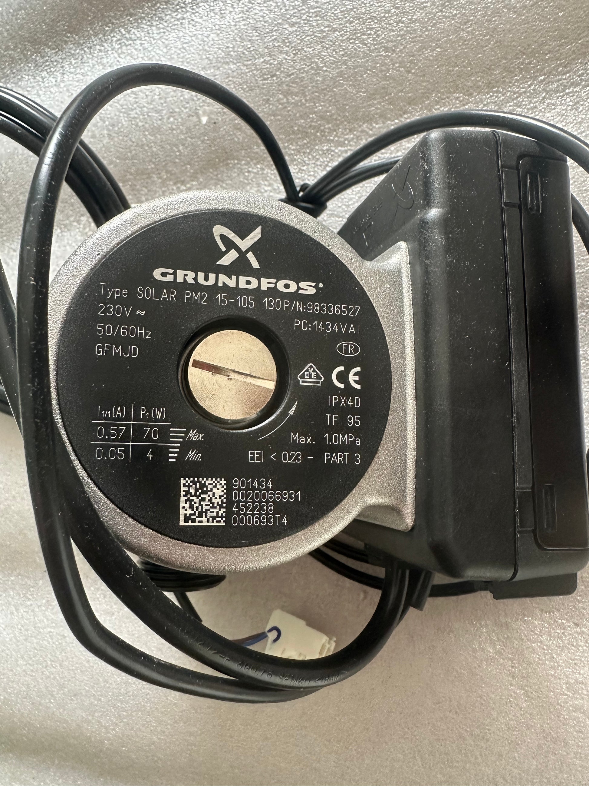 grundfos solar pm2 15-105 130 réf 98336527 circulateur solaire neuf