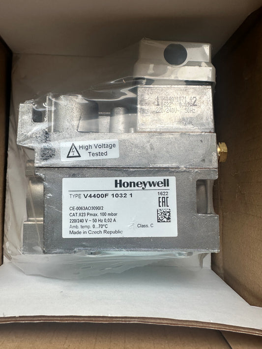 Honeywell V4400F 1032 1 – Vanne gaz de sécurité 220/240 V – Neuve (Déstockage, emballage abîmé)