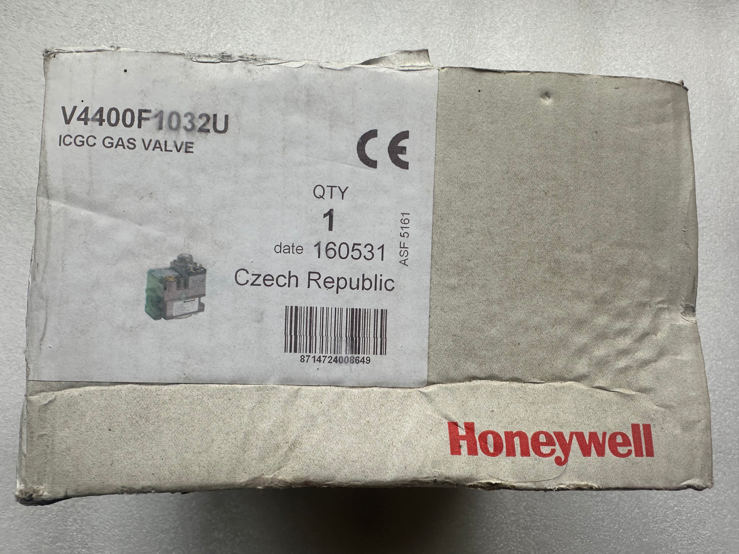 Honeywell V4400F 1032 1 – Vanne gaz de sécurité 220/240 V – Neuve (Déstockage, emballage abîmé)