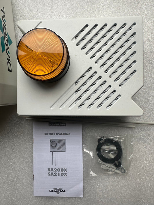 Sirène extérieure DIAGRAL SA210 – Alarme sans fil – Occasion testée (déstockage pro)