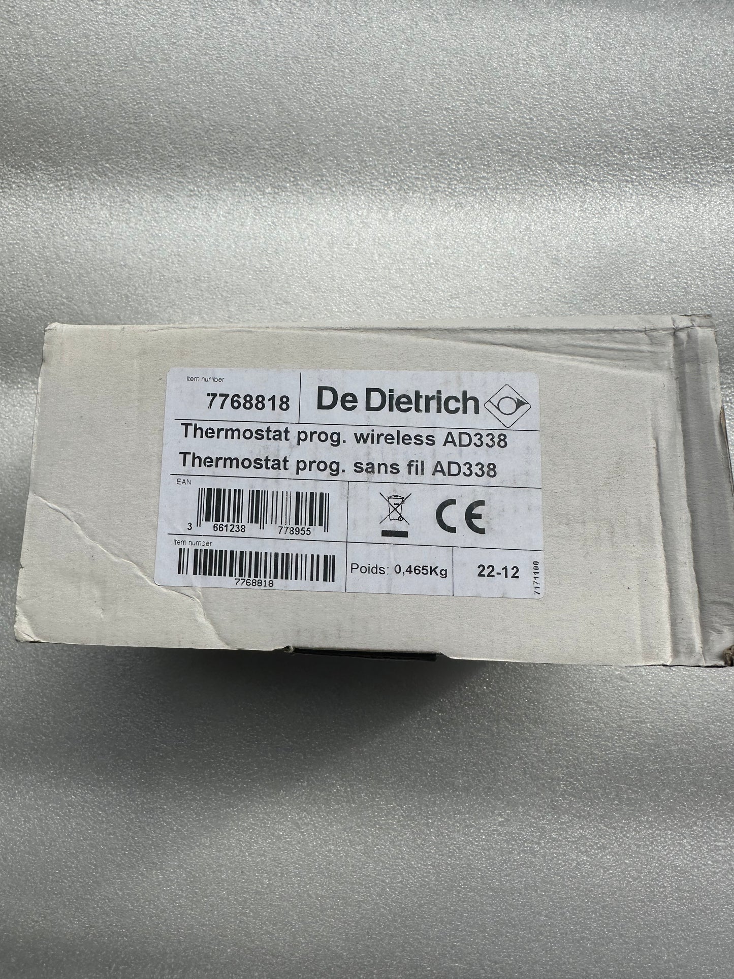 de dietrich ad338 - thermostat de chauffage - neuf vue 2