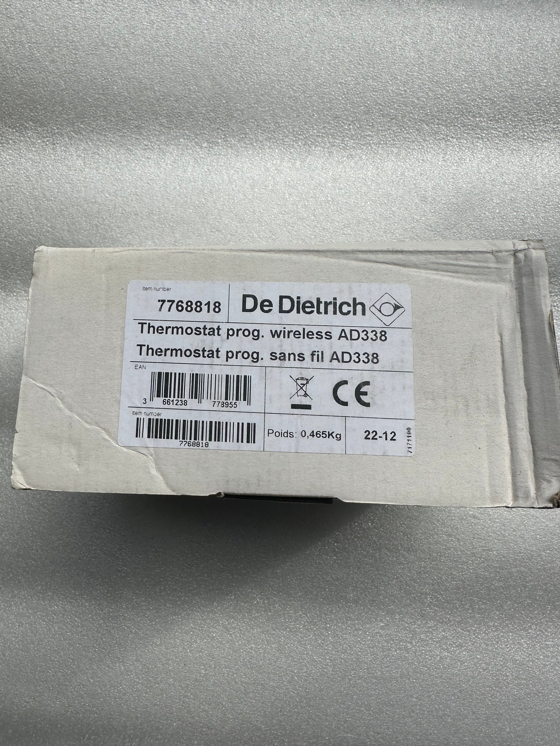 de dietrich ad338 - thermostat de chauffage - neuf vue 2