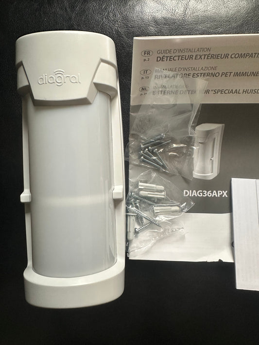 Détecteur de mouvement extérieur DIAGRAL DIAG36APX – Compatible animaux – Neuf (carton absent ou abîmé)