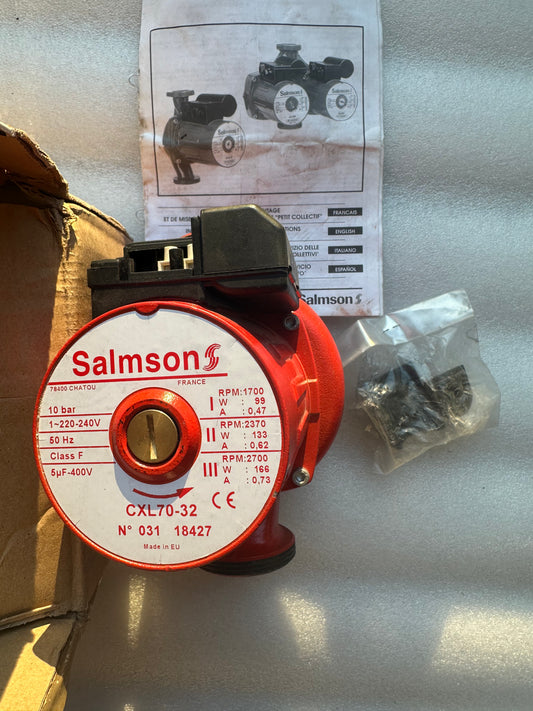 Circulateur SALMSON CXL70-32 – Pompe de circulation chauffage – Neuf (traces de stockage, carton absent/abîmé)