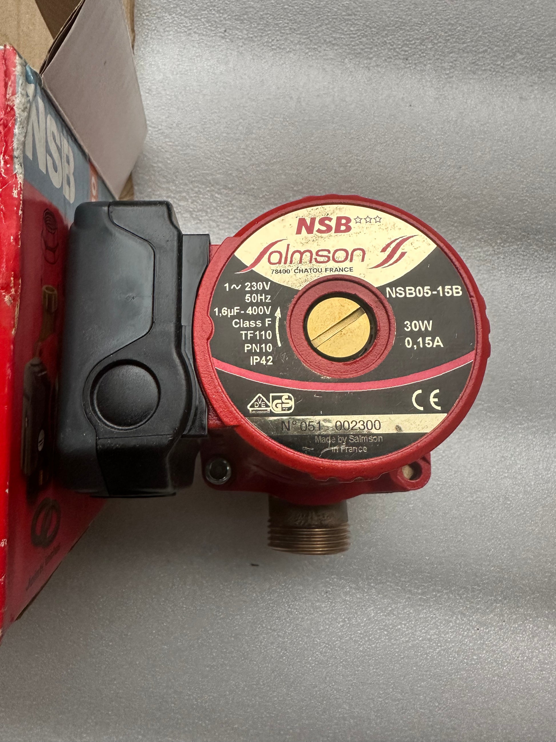salmson nsb05-15b-hx9 - circulateur pompe chaudière - réf. 4027699