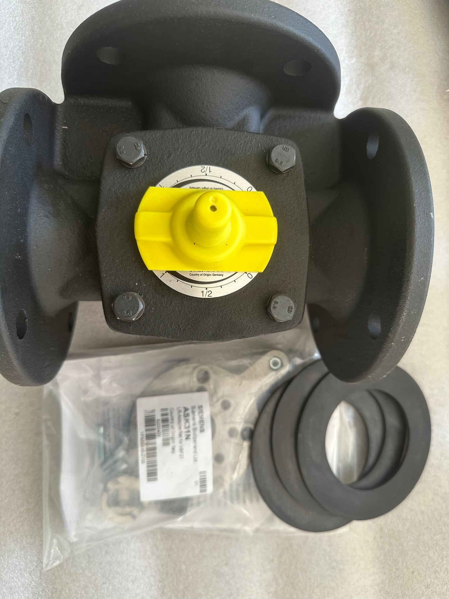 siemens vbf21 65 vanne 3 voies dn65 avec adaptateur ask31n