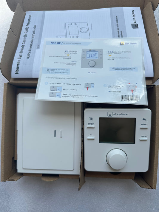 Régulateur sans fil programmabl. ELM LEBLANC NSC RF – Comptage énergie – Neuf déstockage sans emballage