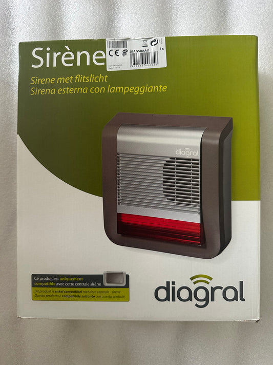 Diagral DIAG50AAX – Sirène extérieure flash sans fil – Neuf déstockage