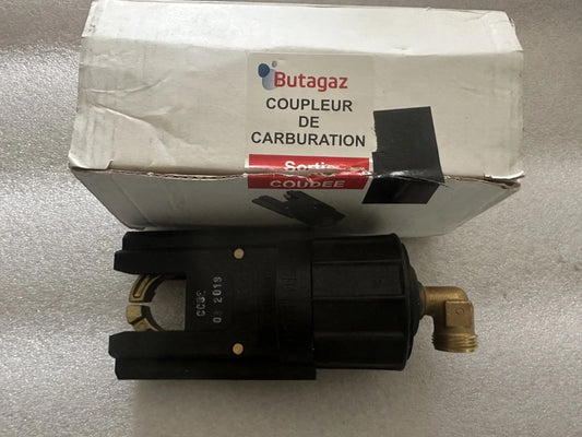 coupleur lyre carburation gaz butagaz sortie coudée – connecteur bouteille lpg