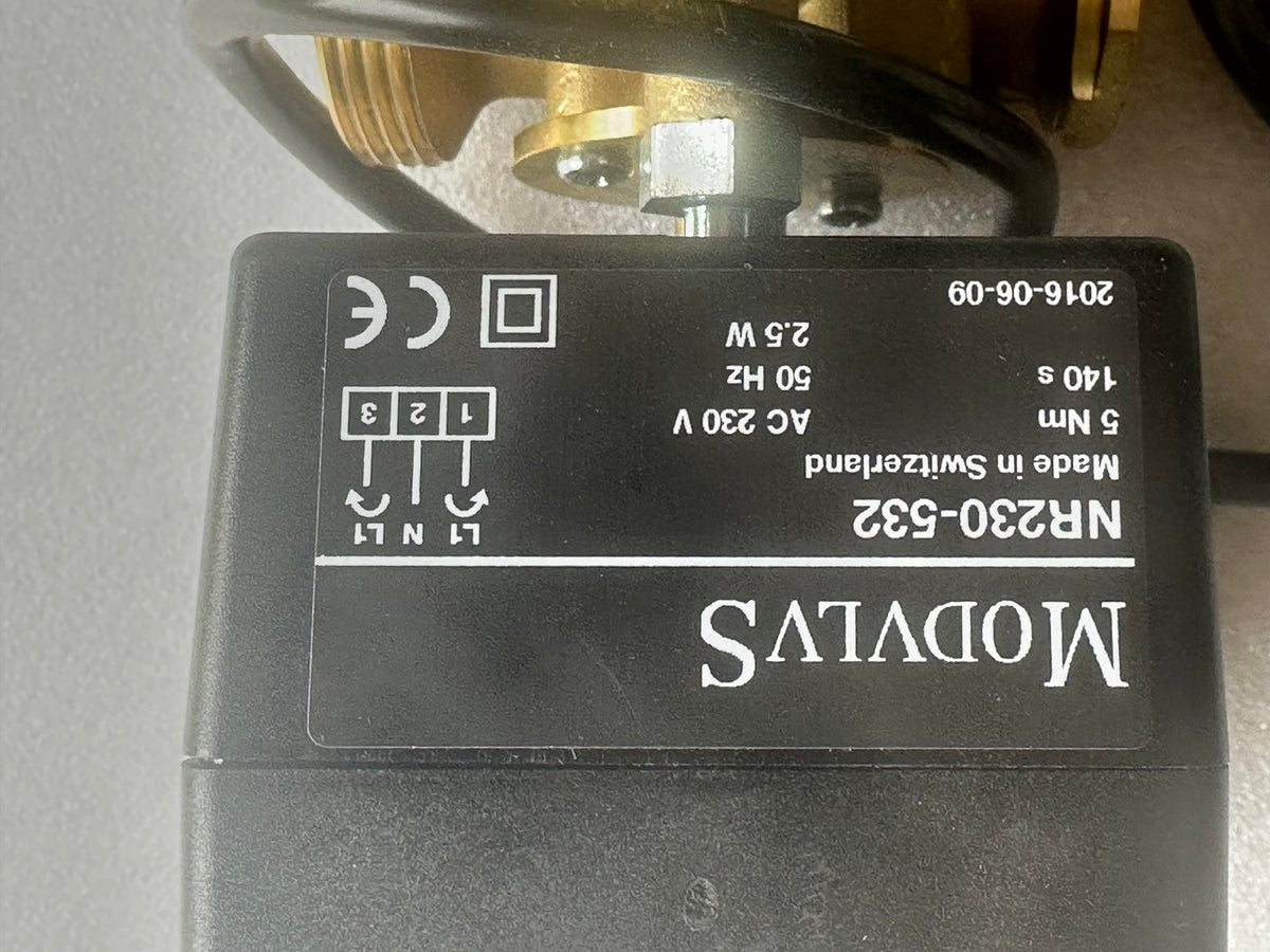 MODVLVS NR230-532 servomoteur 230 V 5 Nm plaque signalétique