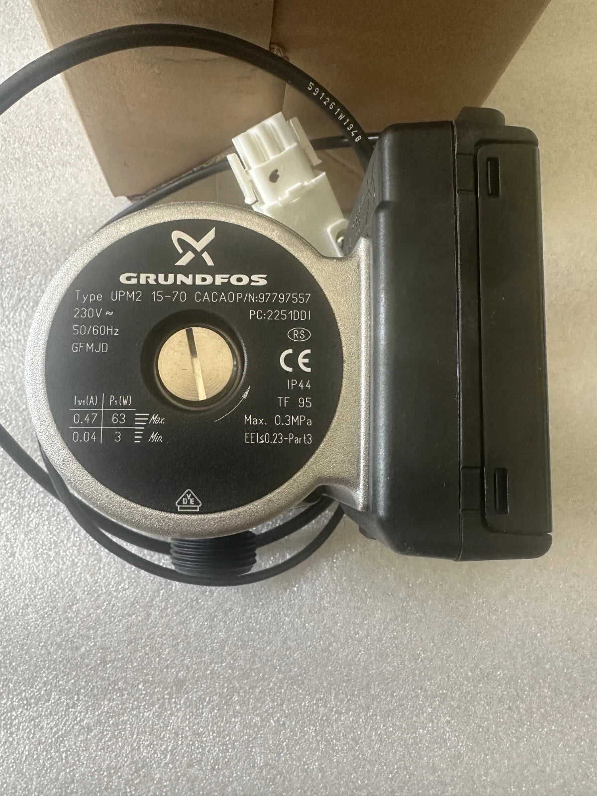 Circulateur Grundfos UPM 15-70 CACAO 3H 230V 50Hz Réf. 300021584