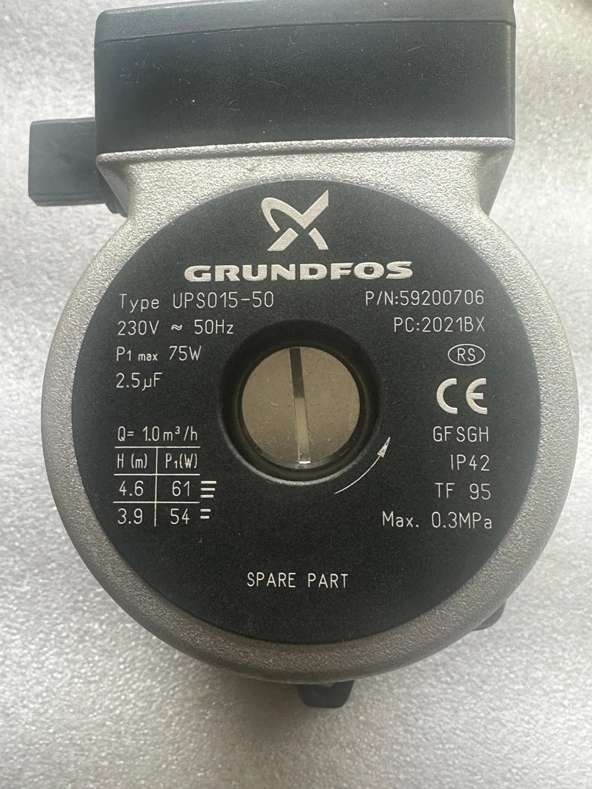 Circulateur Grundfos UPS0 15-50 Réf. 59200706 Pompe de chauffage Neuf Origine