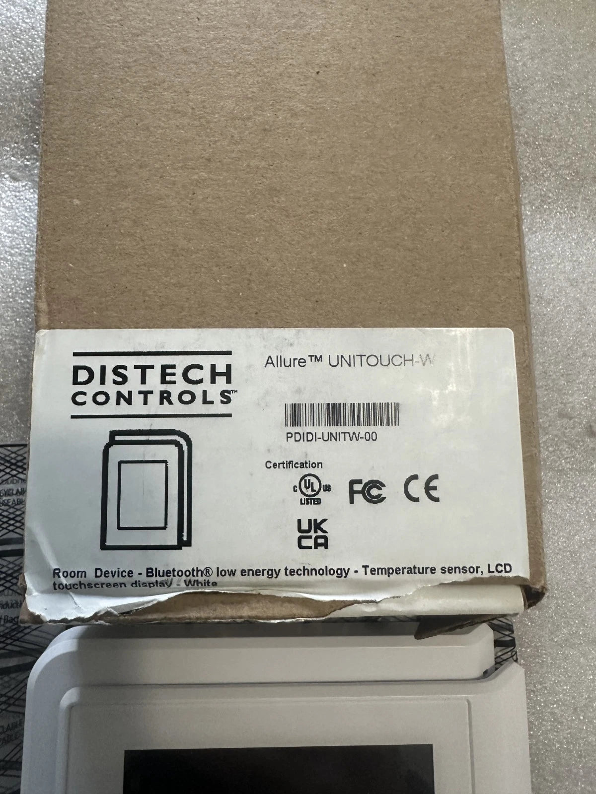 distech controls allure unitouch-w - interface tactile gtb - réf. pdidi-unitw-00 vue 2