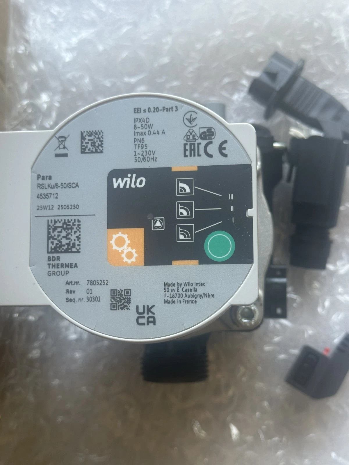 Circulateur Wilo PARA RSLKu/6-50/SCA 4535712 2505250 Pompe Neuf