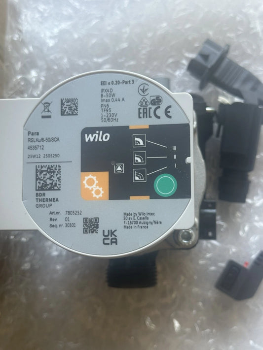 Circulateur Wilo PARA RSLKu/6-50/SCA 4535712 2505250 Pompe Neuf