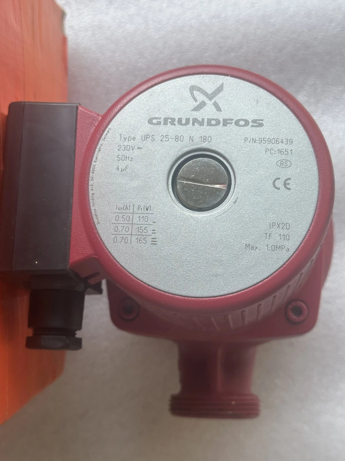 Grundfos UPS 25-80 N 180 réf. 95906439 – circulateur ECS inox G1½ – neuf