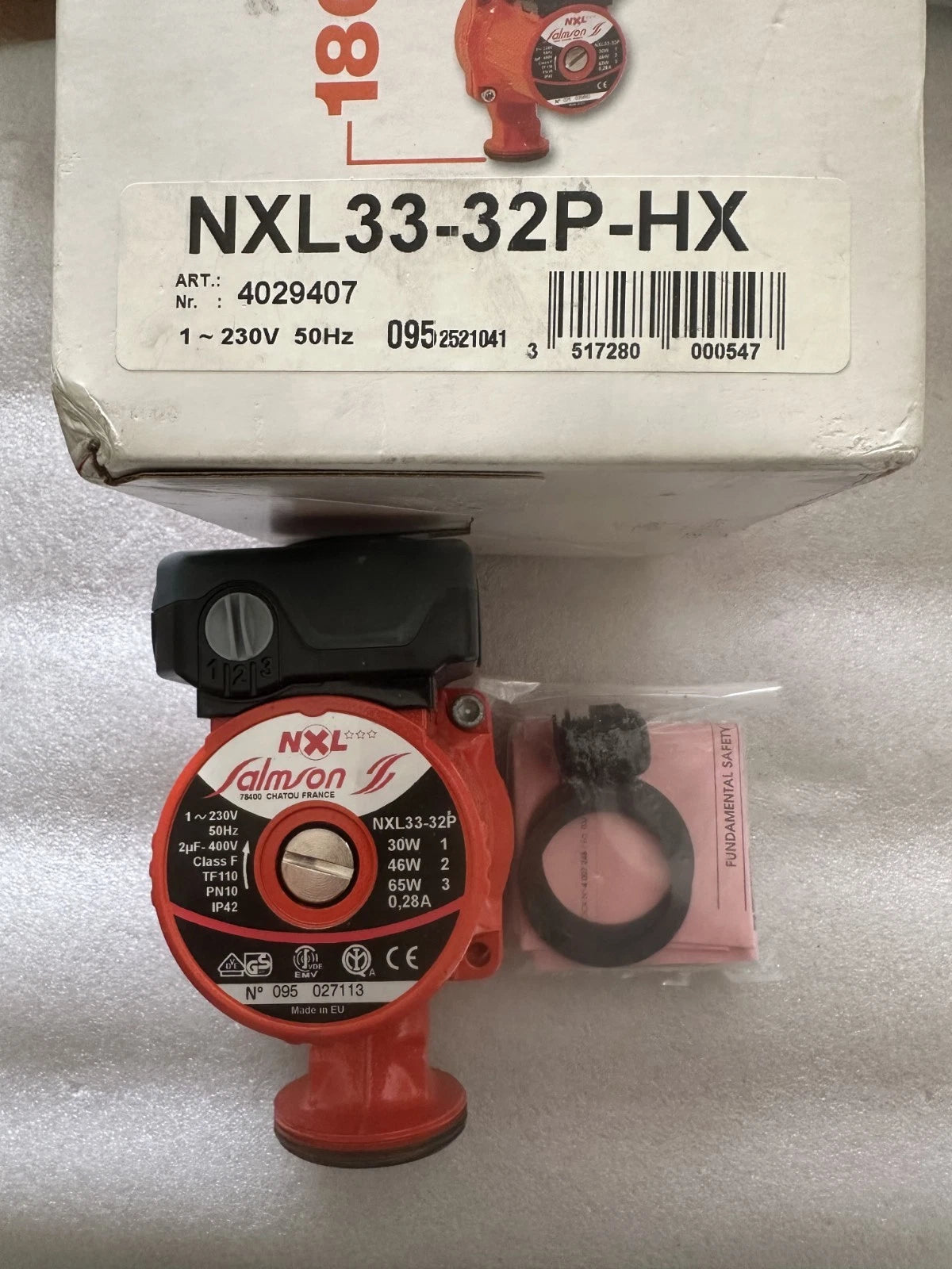 salmson nxl33 32p hx circulateur chauffage dn32 180 mm
