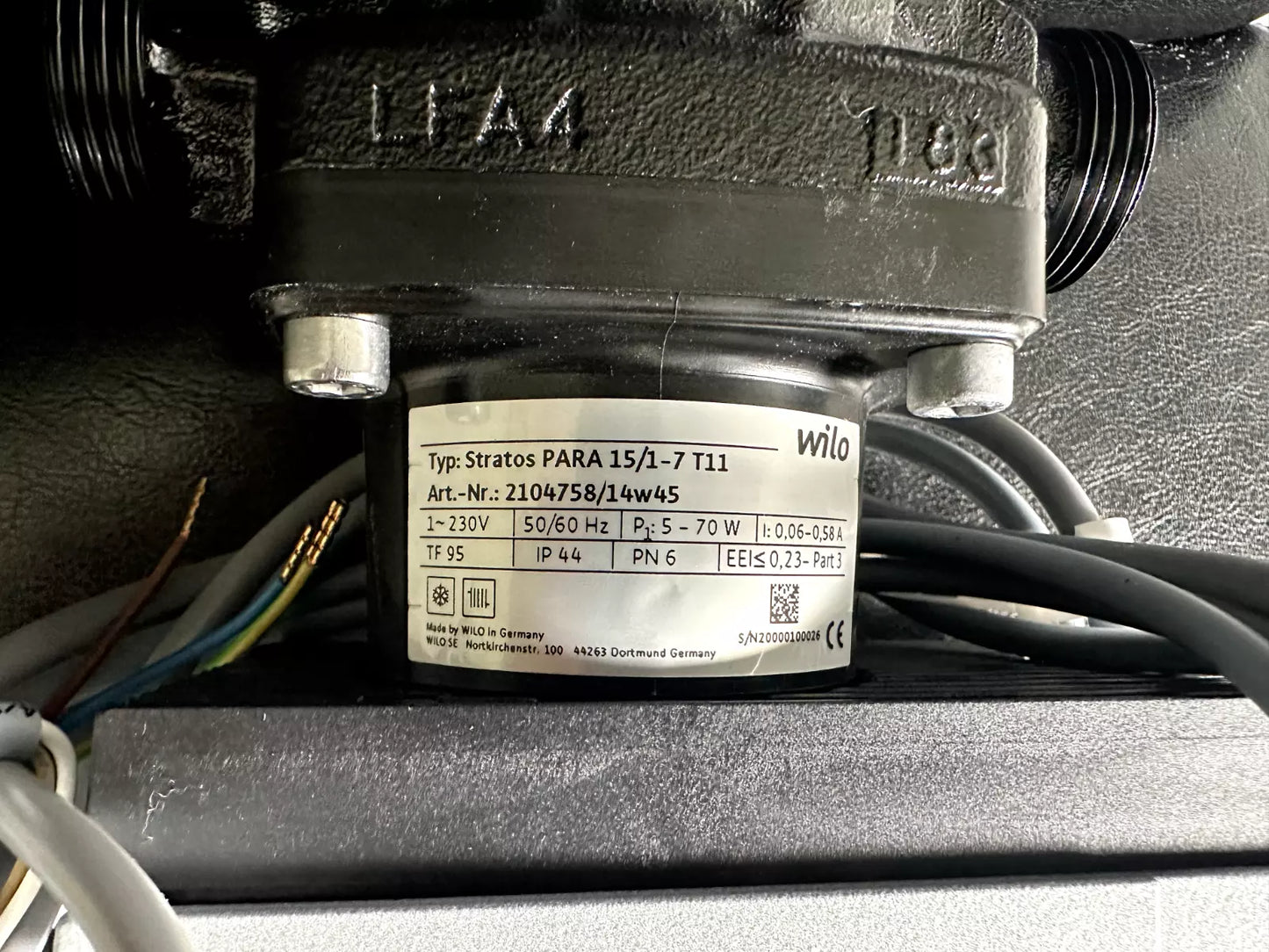 Circulateur WILO Stratos PARA 15/1-7 T11 – Haut rendement, neuf déstockage sans emballage
